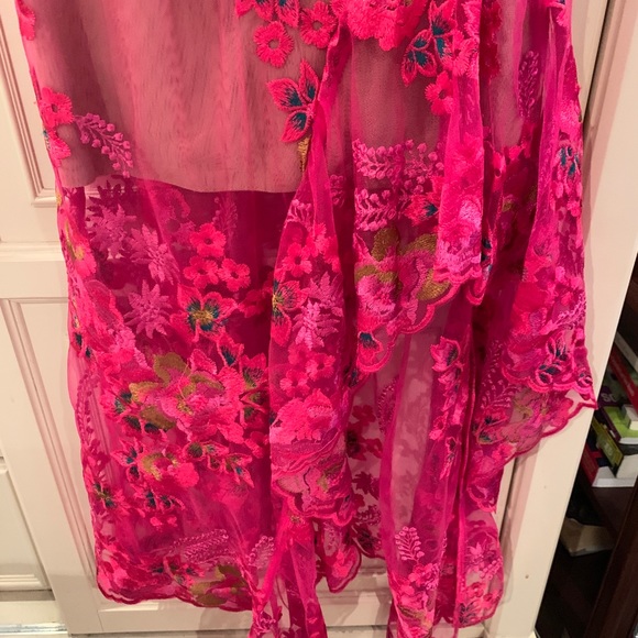 Bronx and Banco Eva midi Dress in Fuchsia - Picture 6 of 8